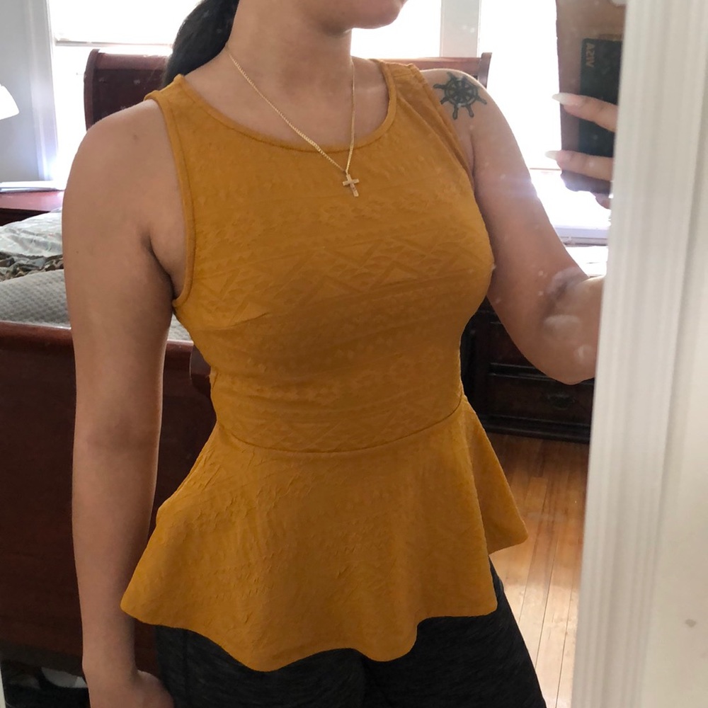 Aztec Peplum Shirt
